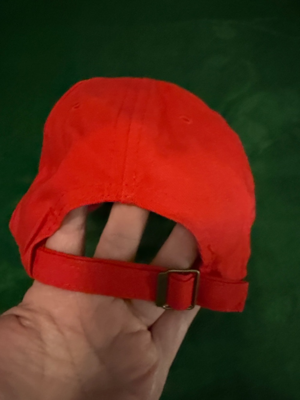 Red Chicago Rhinestone Baseball Cap - Picture 2 of 5